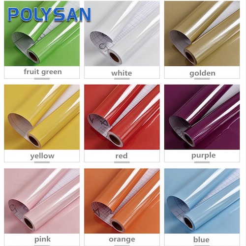 Kendinden Yapışkanlı Düz Renkli Laminasyon PVC Dekoratif Vinil Film