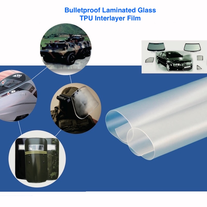 Kurşun geçirmez lamine cam TPU ara katman filmi